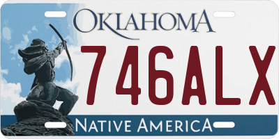 OK license plate 746ALX