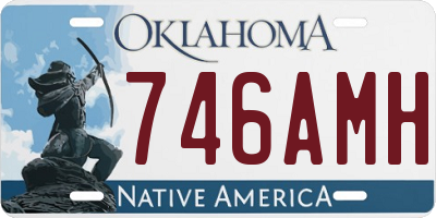 OK license plate 746AMH