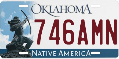 OK license plate 746AMN