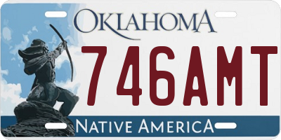 OK license plate 746AMT