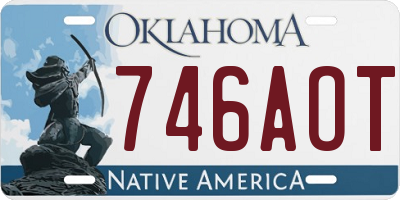 OK license plate 746AOT