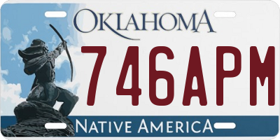 OK license plate 746APM