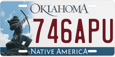 OK license plate 746APU