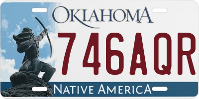 OK license plate 746AQR