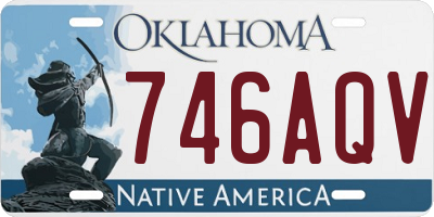 OK license plate 746AQV