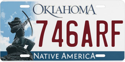 OK license plate 746ARF