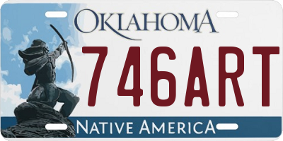 OK license plate 746ART