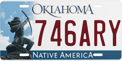 OK license plate 746ARY