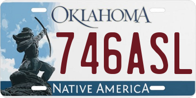 OK license plate 746ASL