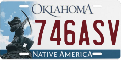 OK license plate 746ASV