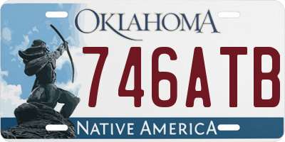 OK license plate 746ATB