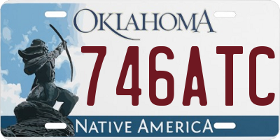OK license plate 746ATC