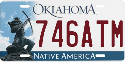 OK license plate 746ATM