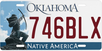 OK license plate 746BLX