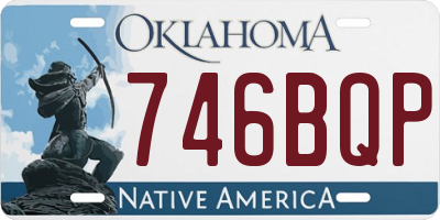 OK license plate 746BQP