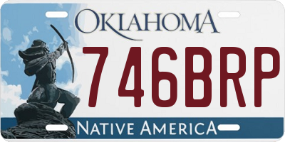 OK license plate 746BRP