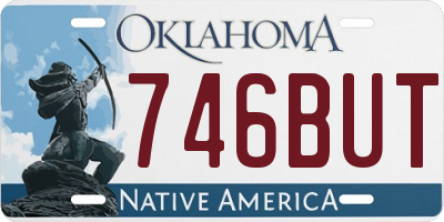 OK license plate 746BUT