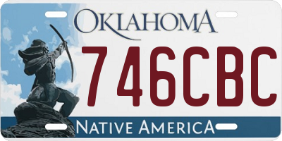 OK license plate 746CBC