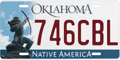 OK license plate 746CBL