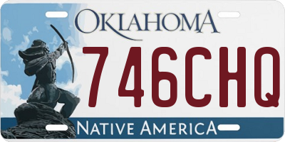 OK license plate 746CHQ