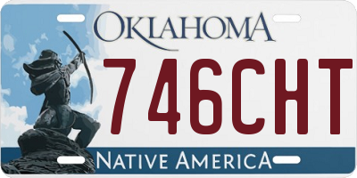 OK license plate 746CHT