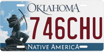 OK license plate 746CHU
