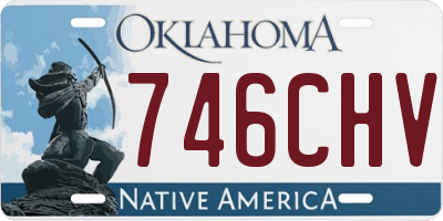 OK license plate 746CHV