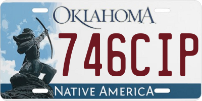 OK license plate 746CIP