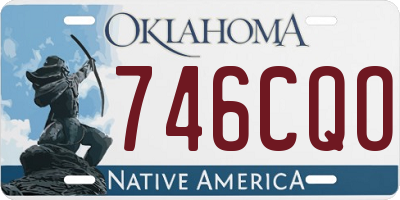 OK license plate 746CQO