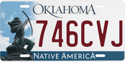 OK license plate 746CVJ