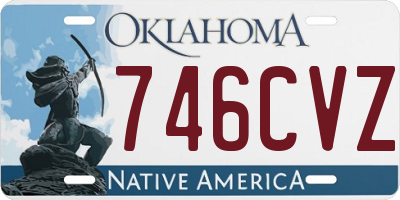 OK license plate 746CVZ