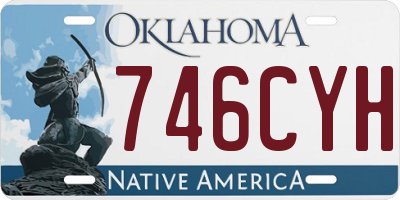 OK license plate 746CYH