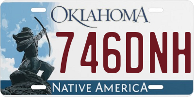 OK license plate 746DNH