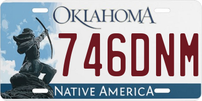 OK license plate 746DNM
