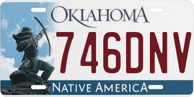 OK license plate 746DNV