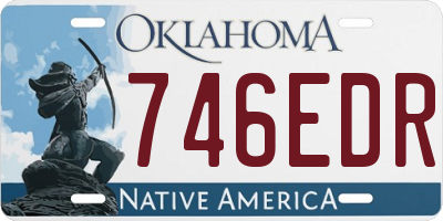 OK license plate 746EDR
