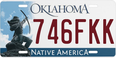 OK license plate 746FKK