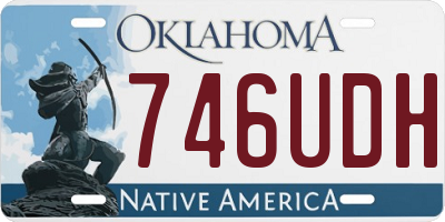 OK license plate 746UDH