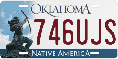 OK license plate 746UJS