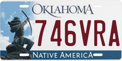 OK license plate 746VRA