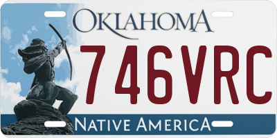 OK license plate 746VRC
