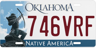 OK license plate 746VRF