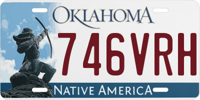 OK license plate 746VRH
