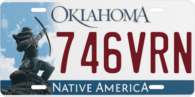 OK license plate 746VRN