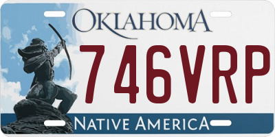 OK license plate 746VRP