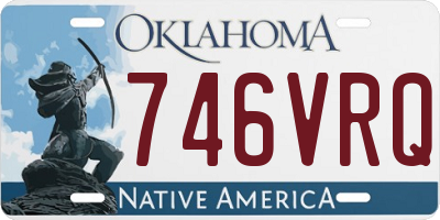 OK license plate 746VRQ