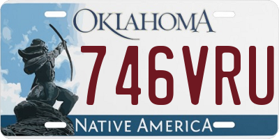 OK license plate 746VRU