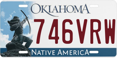 OK license plate 746VRW
