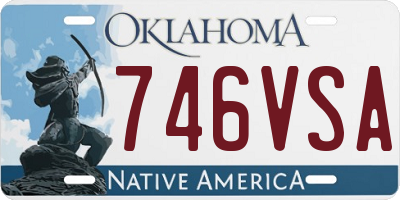 OK license plate 746VSA
