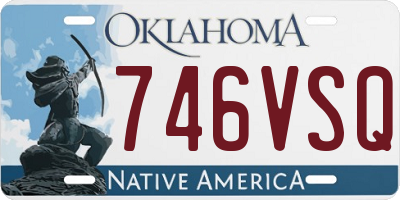 OK license plate 746VSQ